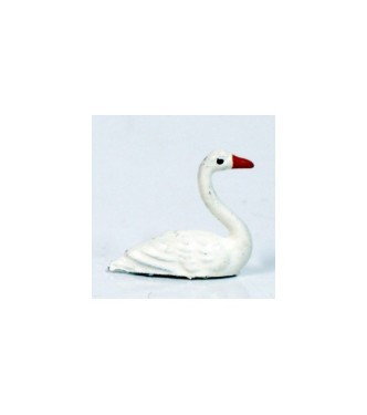 Cygne nageant blanc