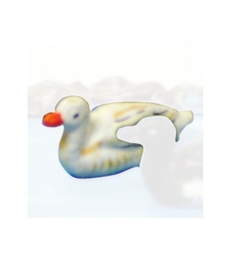 Canard nageant blanc