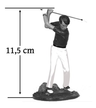 Golfeur (grande taille), polo rouge