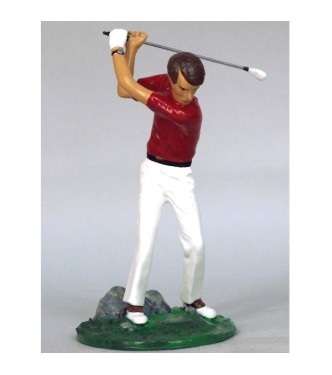 Golfeur (grande taille), polo rouge