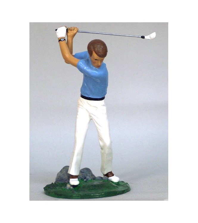 Golfeur (grande taille), polo bleu