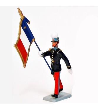 porte-drapeau de l'Ecole de Saint-Cyr (Coët-Quidan)