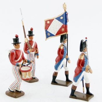 Légion nautique (1798-1801), ensemble de 4 figurines