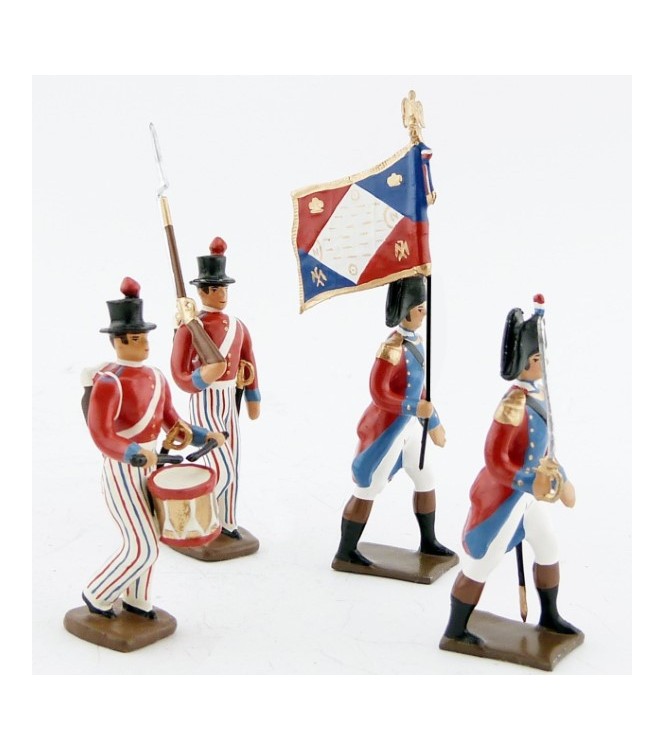 Légion nautique (1798-1801), ensemble de 4 figurines