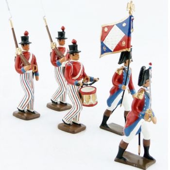 Légion nautique (1798-1801), ensemble de 5 figurines