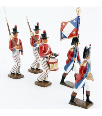 Légion nautique (1798-1801), ensemble de 5 figurines