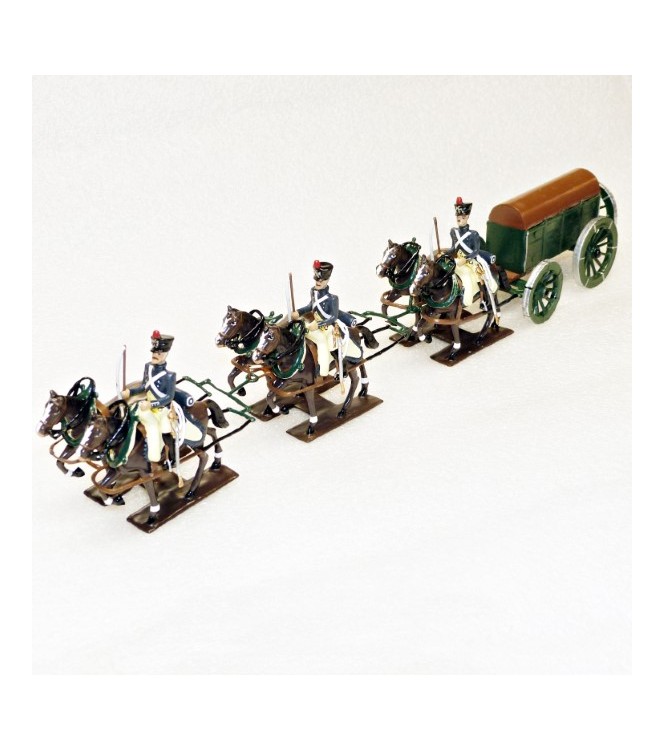 Fourgon, attelage 6 chevaux