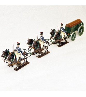 Fourgon, attelage 6 chevaux