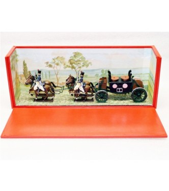 Cuisine roulante, 4 chevaux, en coffret diorama