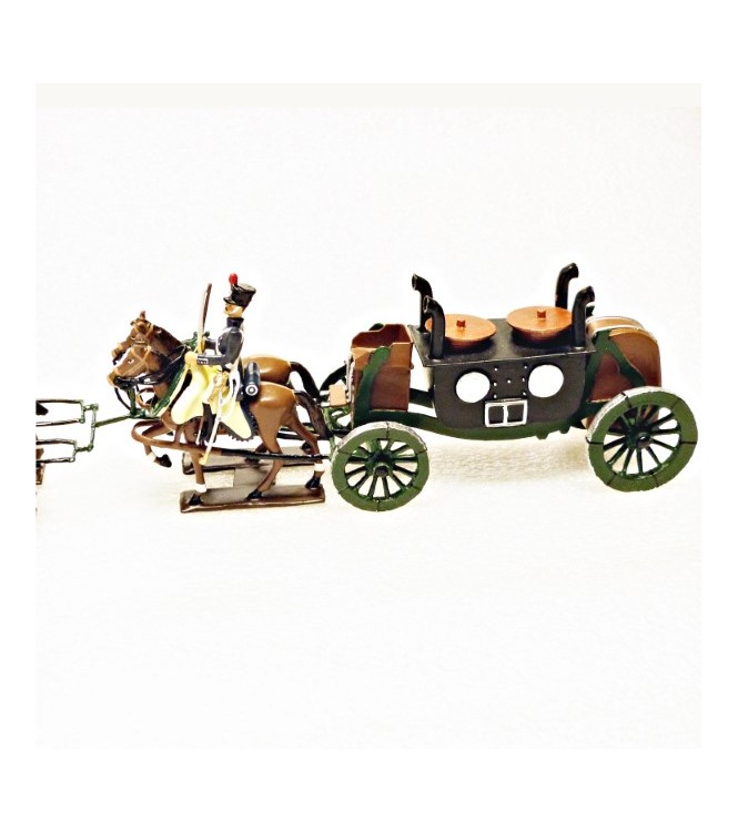 Cuisine roulante, 4 chevaux, en coffret diorama