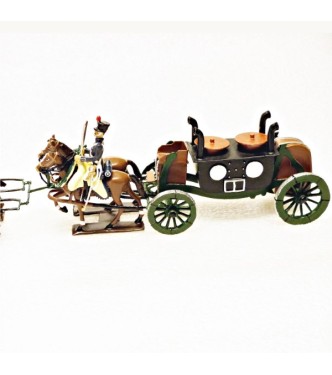 Cuisine roulante, 4 chevaux, en coffret diorama