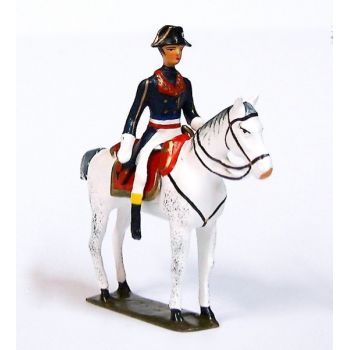 Bonaparte, 1er Consul à cheval (1769-1821) ,manteau bleu