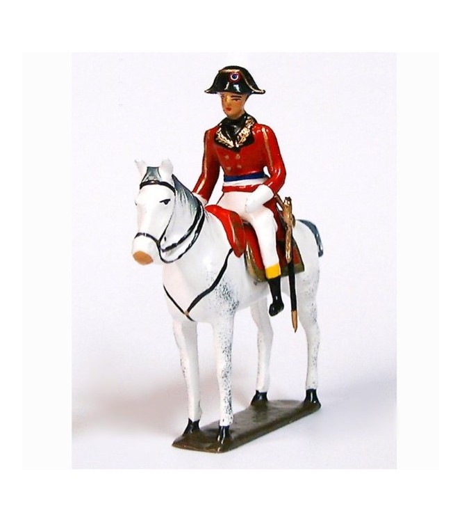 Bonaparte, 1er Consul à cheval (1769-1821), manteau rouge