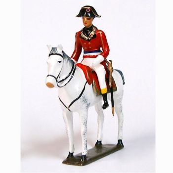 Bonaparte, 1er Consul à cheval (1769-1821), manteau rouge