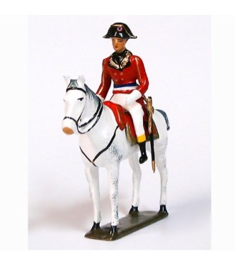 Bonaparte, 1er Consul à cheval (1769-1821), manteau rouge