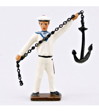 marin lançant l'ancre (avec chaine)