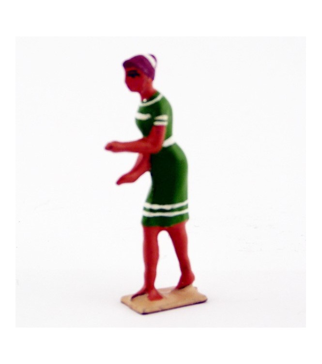 Baigneuse en Vert saladin éclairci blanc