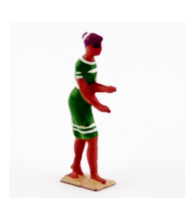 Baigneuse en Vert saladin éclairci blanc