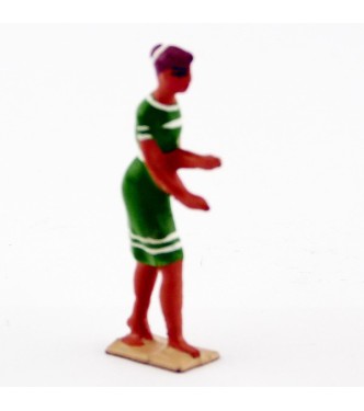 Baigneuse en Vert saladin éclairci blanc