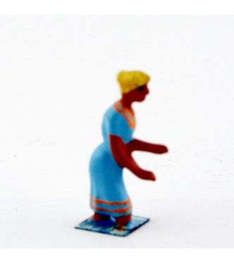 Baigneuses dans l'eau en Bleu saumur bleu drapeau