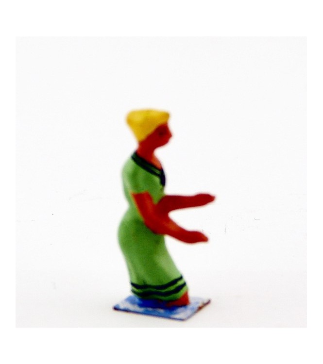 Baigneuses dans l'eau en Vert