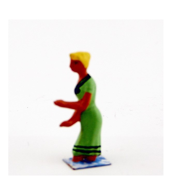 Baigneuses dans l'eau en Vert