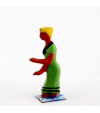 Baigneuses dans l'eau en Vert