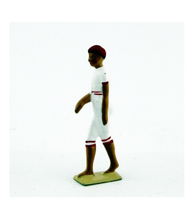 Homme en maillot de bain en blanc rouge