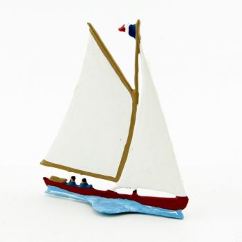 Bateau plat (rouge)