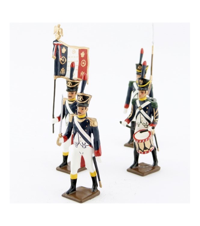 Voltigeurs de la garde (1812), ensemble de 4 figurines