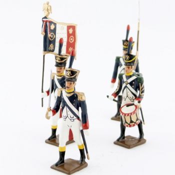 Voltigeurs de la garde (1812), ensemble de 4 figurines