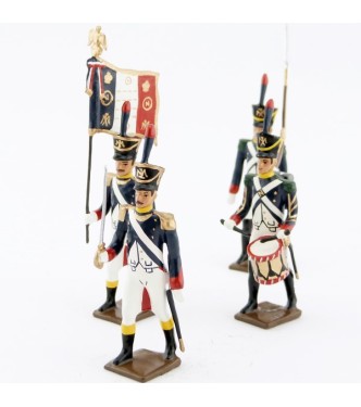 Voltigeurs de la garde (1812), ensemble de 4 figurines