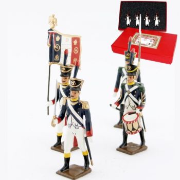 Voltigeurs de la garde (1812), coffret de 4 figurines