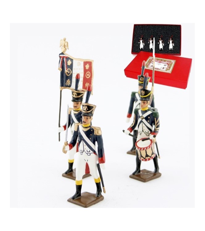 Voltigeurs de la garde (1812), coffret de 4 figurines