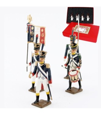Voltigeurs de la garde (1812), coffret de 4 figurines