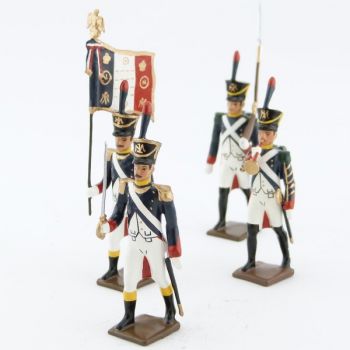 Voltigeurs de la garde (1812), ensemble de 4 figurines
