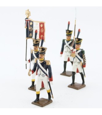Voltigeurs de la garde (1812), ensemble de 4 figurines