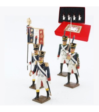 Voltigeurs de la garde (1812), coffret de 4 figurines