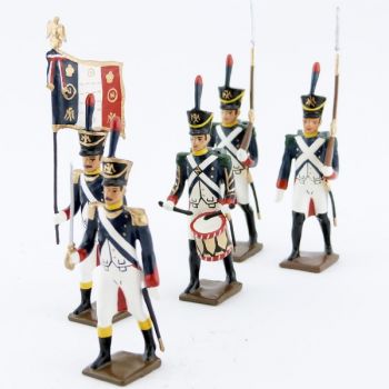 Voltigeurs de la garde (1812), ensemble de 5 figurines