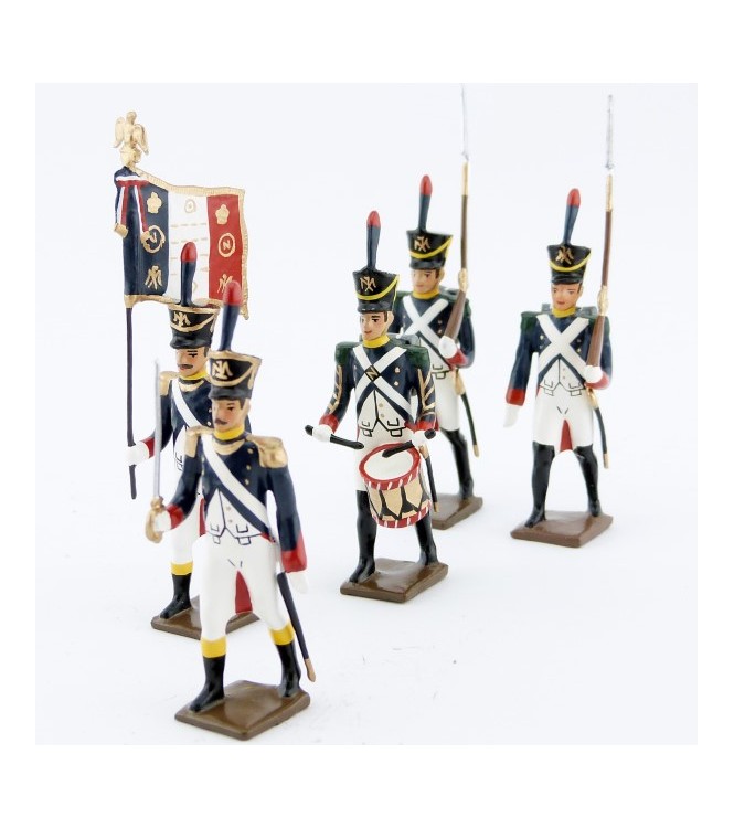 Voltigeurs de la garde (1812), ensemble de 5 figurines