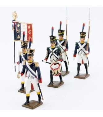 Voltigeurs de la garde (1812), ensemble de 5 figurines