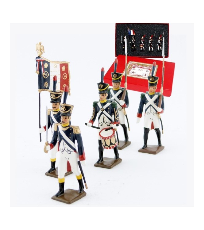 Voltigeurs de la garde (1812), coffret de 5 figurines