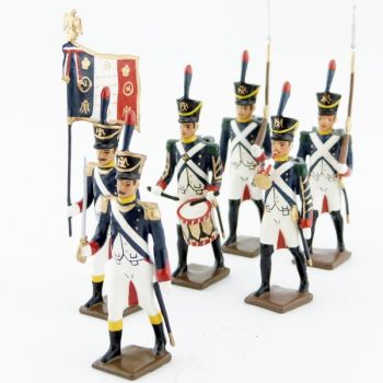Voltigeurs de la garde (1812), ensemble de 6 figurines