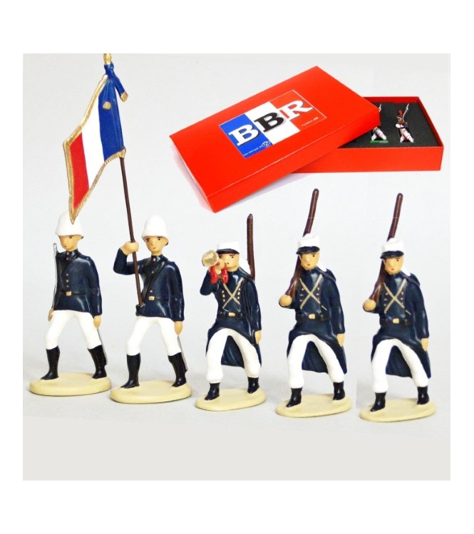 Legion Etrangere Couvre-Nuque,  Tenue D'Été (1914), coffret de 5 figurines