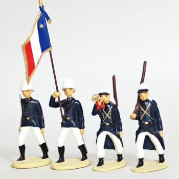 Legion Etrangere Couvre-Nuque,  Tenue D'Été (1914), ensemble de 4 figurines