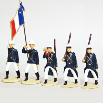 Legion Etrangere Couvre-Nuque,  Tenue D'Été (1914), ensemble de 5 figurines
