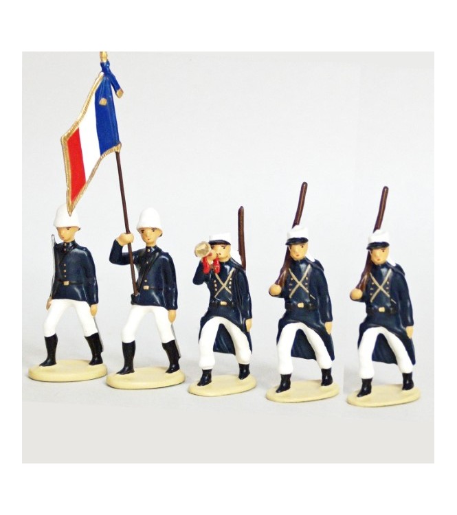 Legion Etrangere Couvre-Nuque,  Tenue D'Été (1914), ensemble de 5 figurines