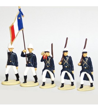 Legion Etrangere Couvre-Nuque,  Tenue D'Été (1914), ensemble de 5 figurines