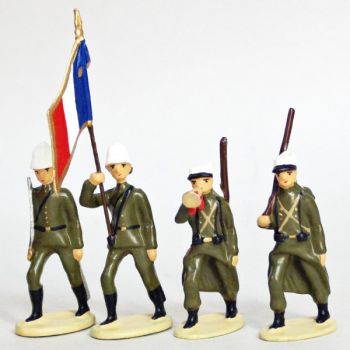 Legion Etrangere Couvre-Nuque, Tenue D'Été (1939-1940), ensemble de 4 figurines