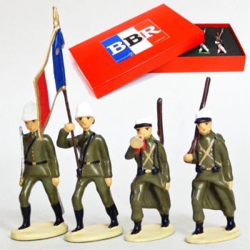 Legion Etrangere Couvre-Nuque, Tenue D'Été (1939-1940), coffret de 4 figurines